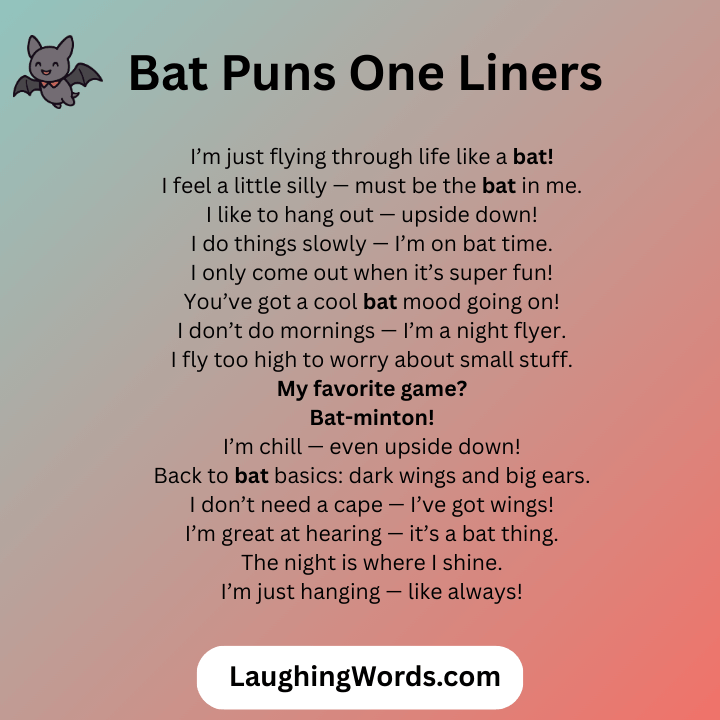 Bat Puns One Liners