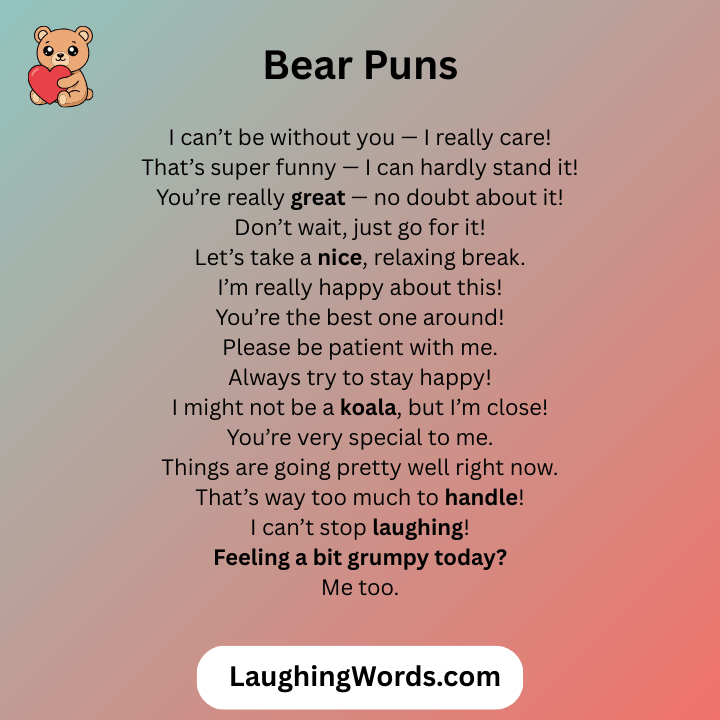 Bear Puns