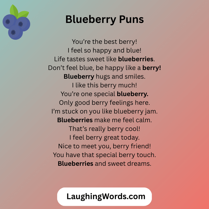 Blueberry Puns