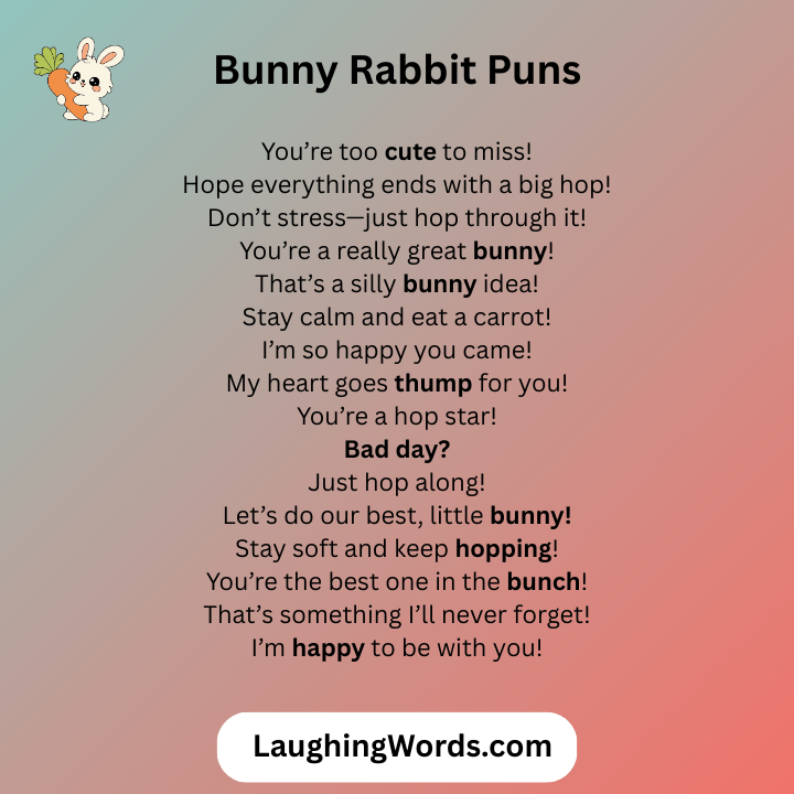 Bunny Rabbit Puns