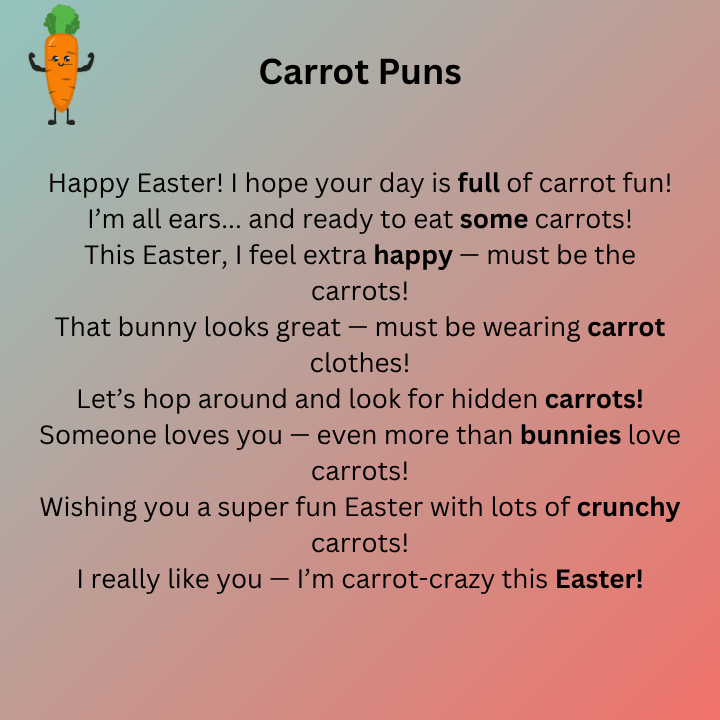 Carrot Puns For Easter