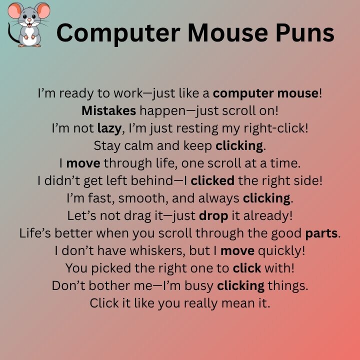 Computer Mouse Puns
