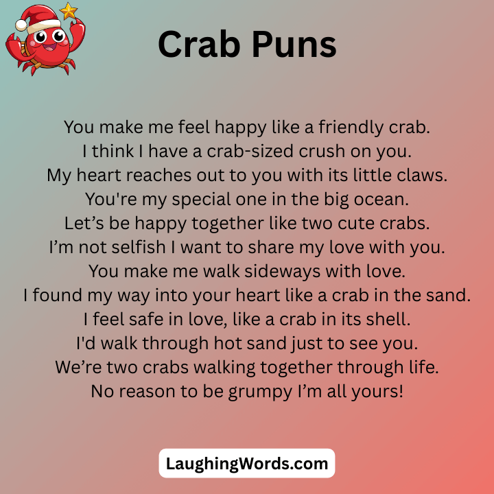Crab Puns Love