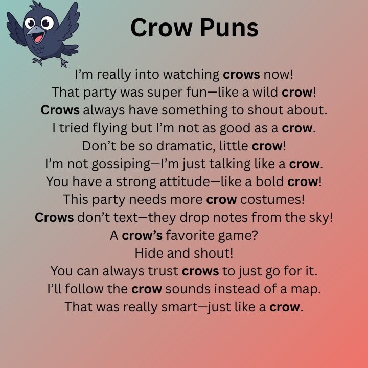 Crow Puns