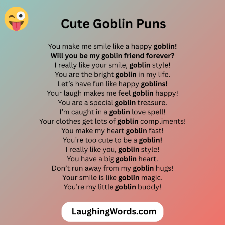 Cute Goblin Puns