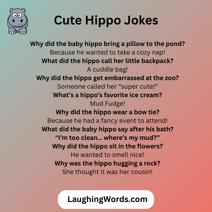 Cute Hippo Jokes