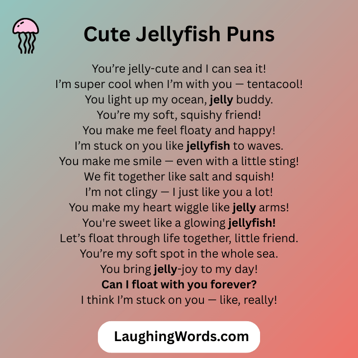 Cute Jellyfish Puns