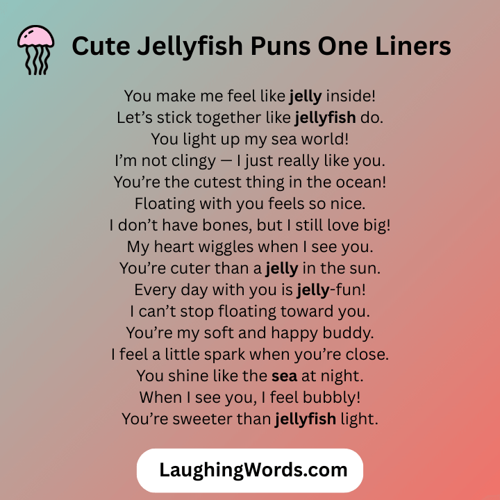 Cute Jellyfish Puns One Liners