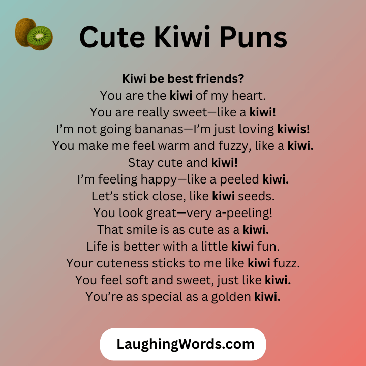 Cute Kiwi Puns