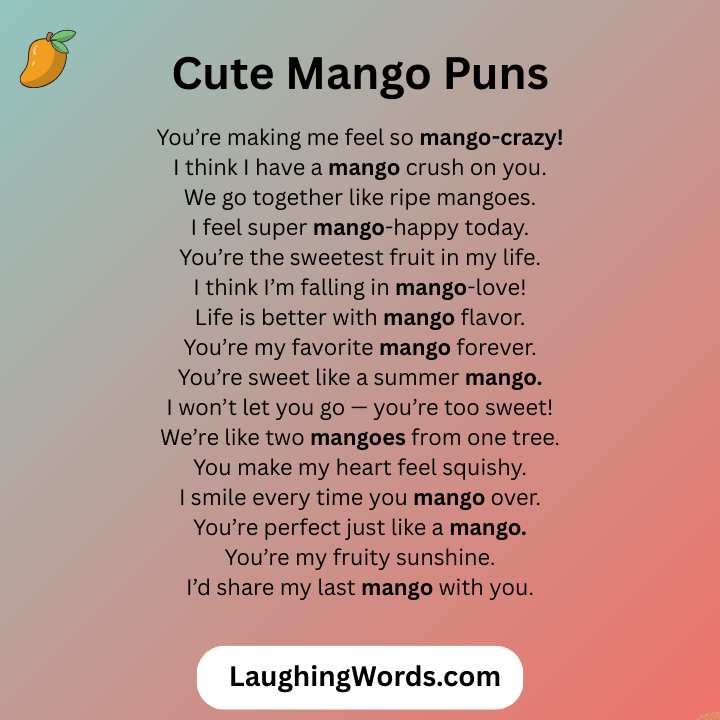 Cute Mango Puns