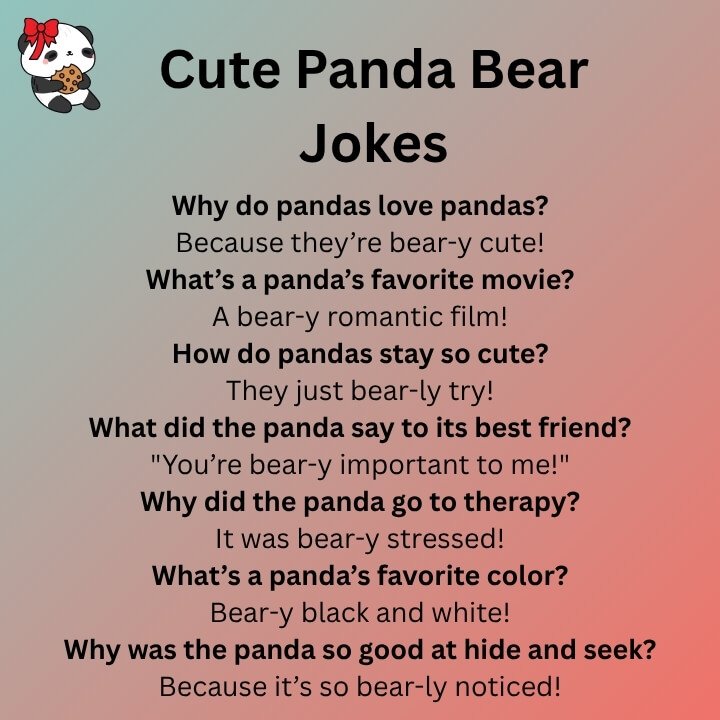 Cute Panda Bear Jokes
