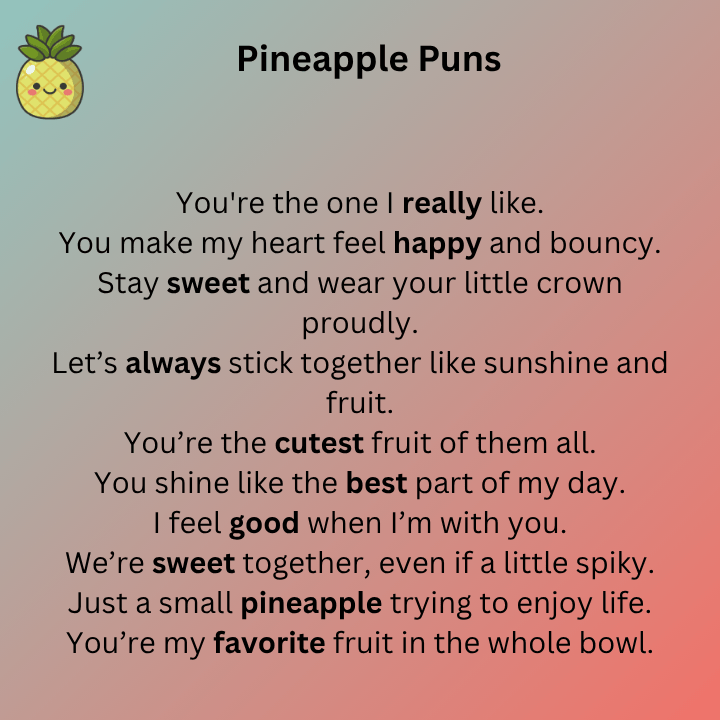 Cute Pineapple Puns