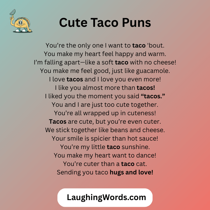 Cute Taco Puns