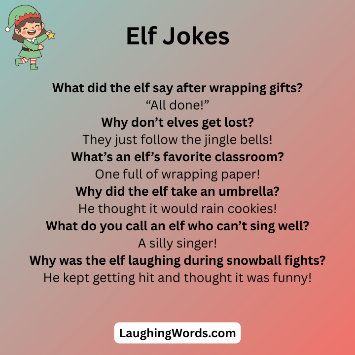 Elf Jokes Printable