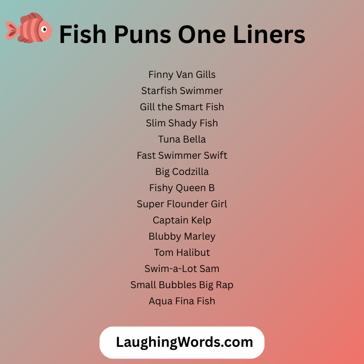 Fish Puns One Liners