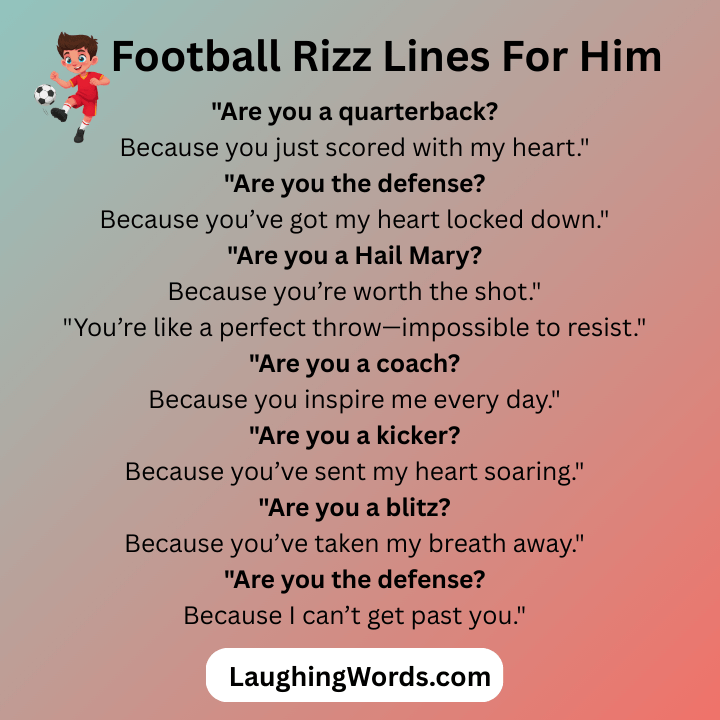 Football Rizz Lines For Him