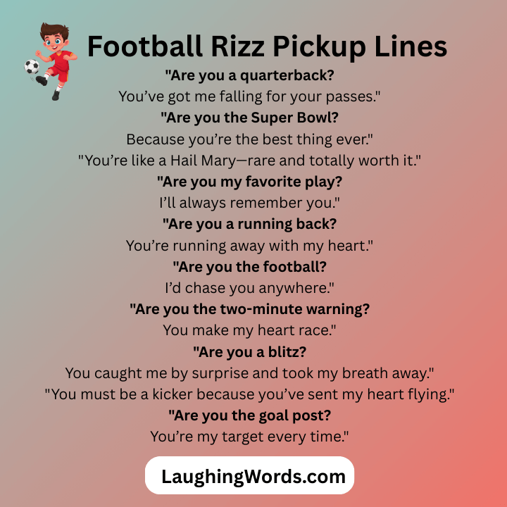 Football Rizz Pickup Lines