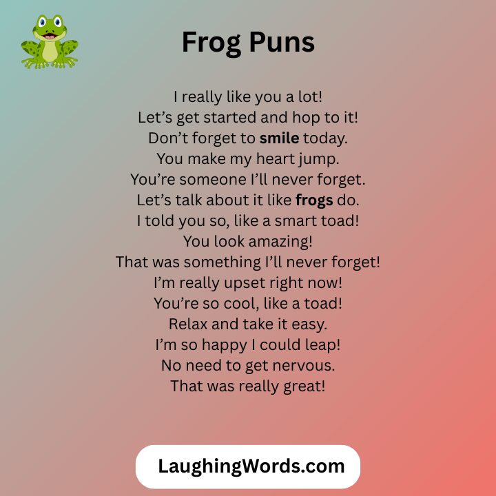 Frog Puns 