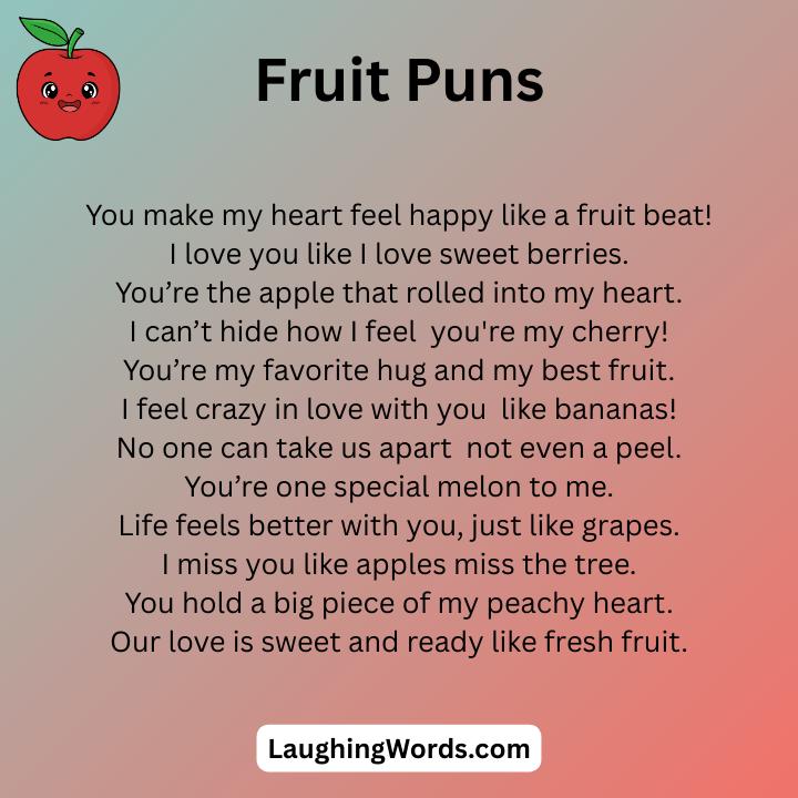Fruit Puns About Love