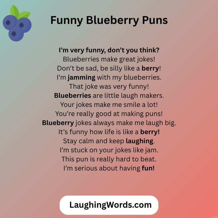 Funny Blueberry Puns