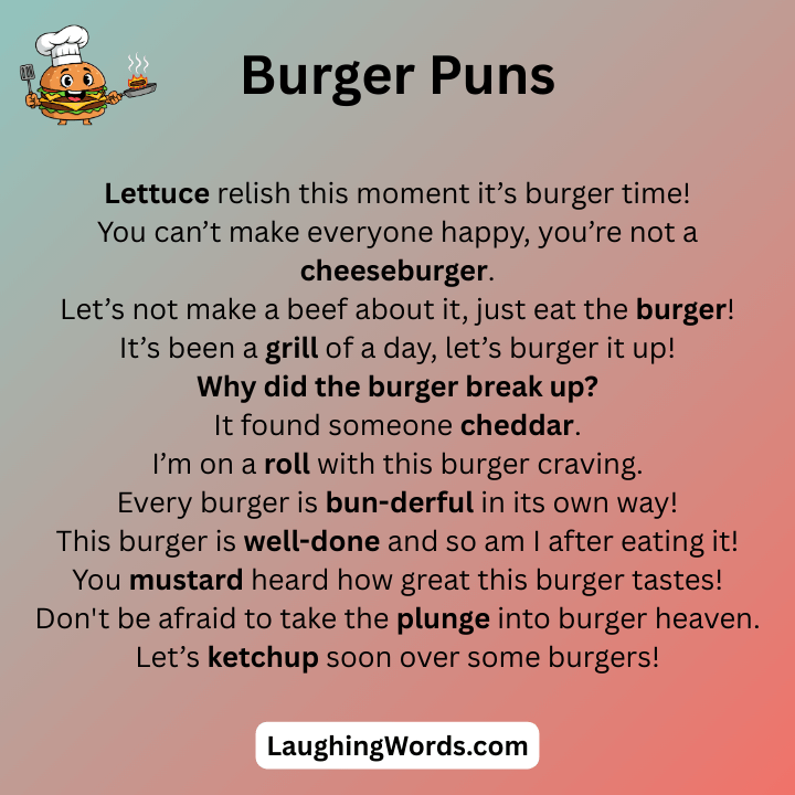 Funny Burger Puns