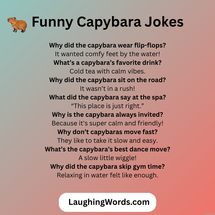 Funny Capybara Jokes 