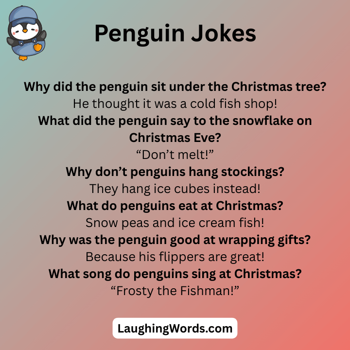 Funny Christmas Penguin Jokes