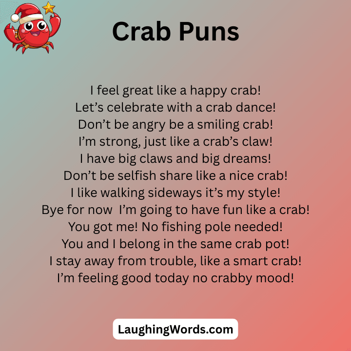 Funny Crab Puns