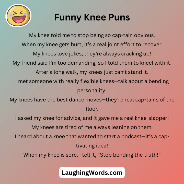 Funny Knee Puns