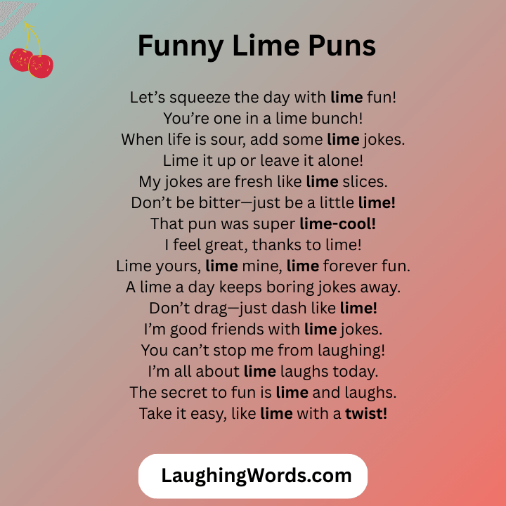Funny Lime Puns 