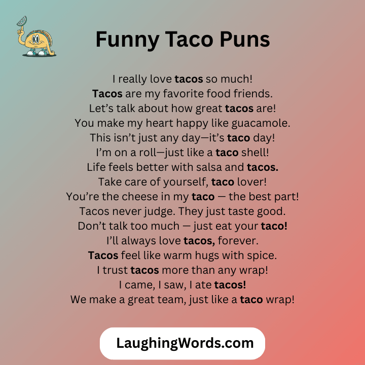 Funny Taco Puns