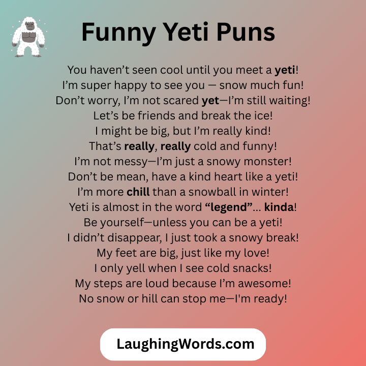 Funny Yeti Puns