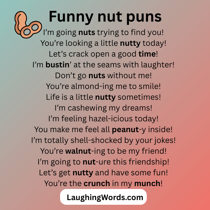 Funny nut puns