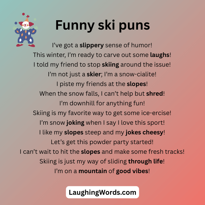 Funny ski puns