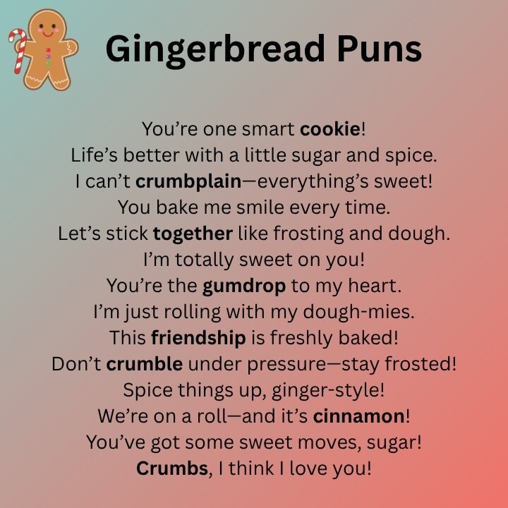 Gingerbread Puns