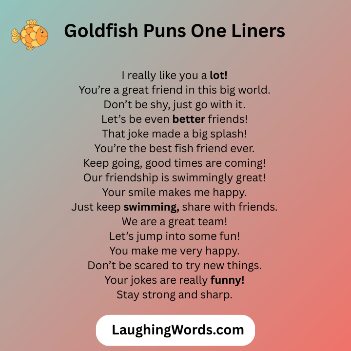 Goldfish Puns One Liners