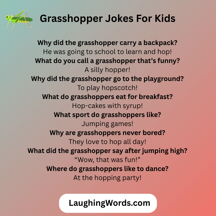 Grasshopper Jokes For Kids