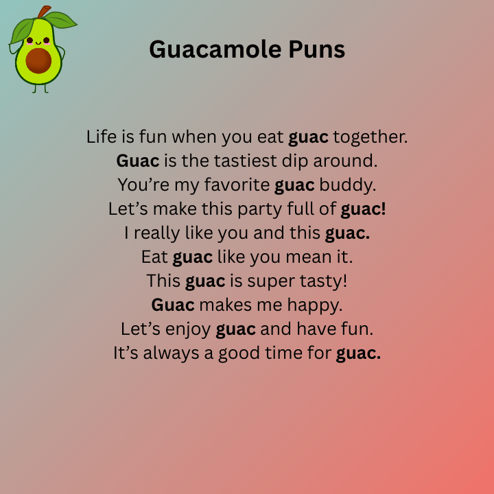 Guacamole Puns