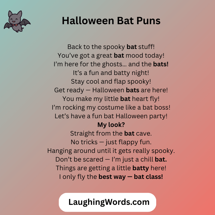 Halloween Bat Puns 