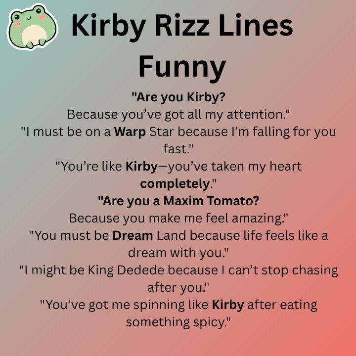 Kirby Rizz Lines Funny