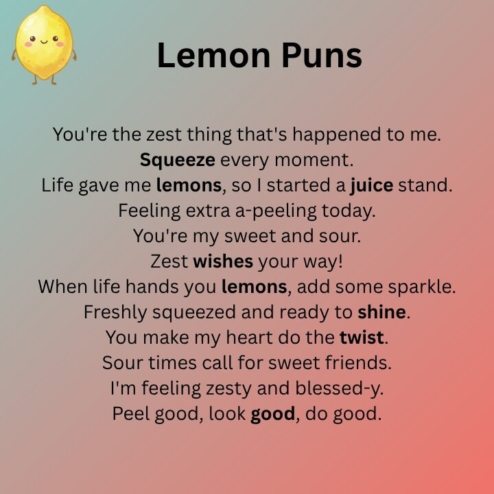 Lemon Puns