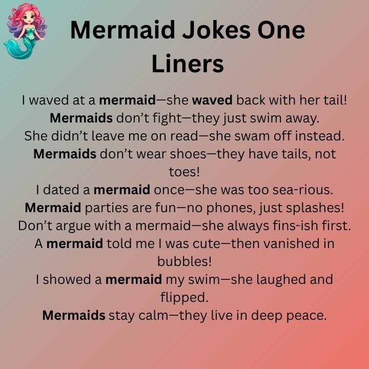 Mermaid Jokes One Liners