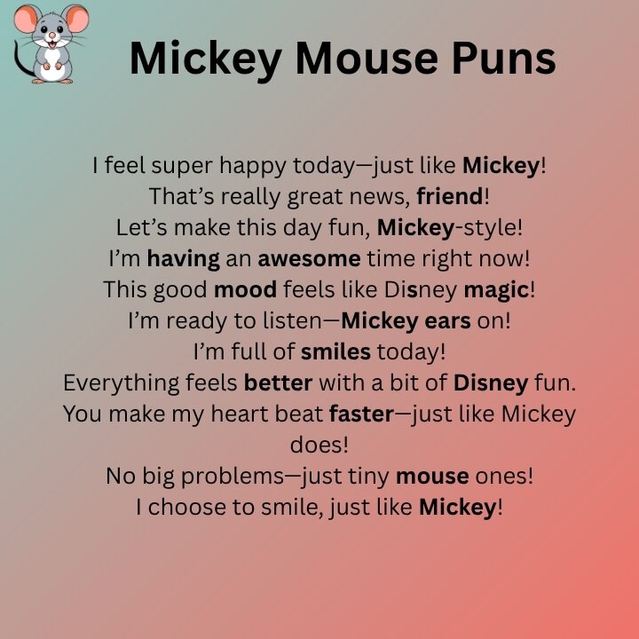 Mickey Mouse Puns