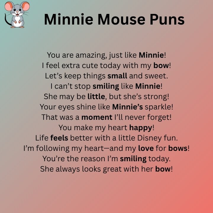 Minnie Mouse Puns