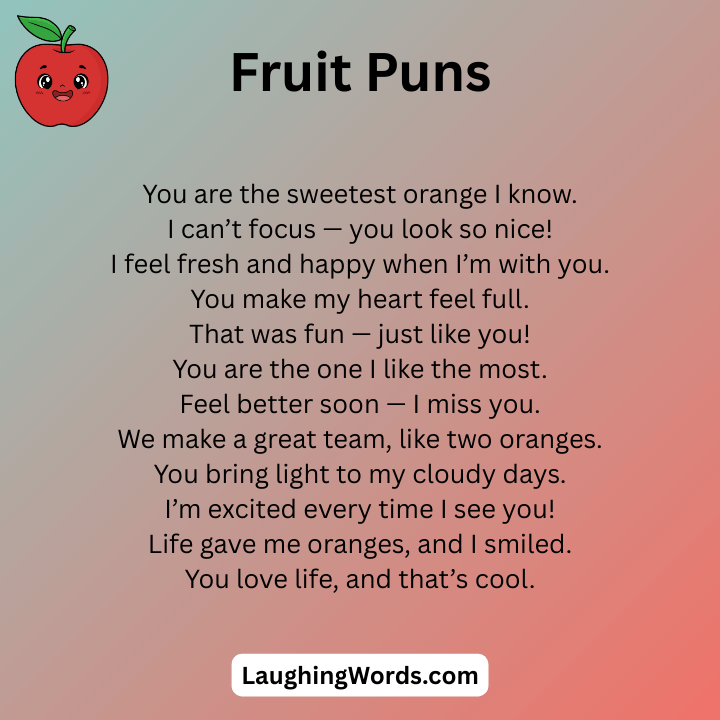 Orange Fruit Puns