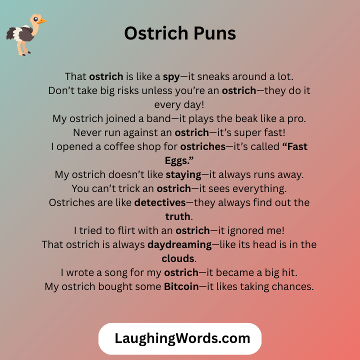 Ostrich Puns