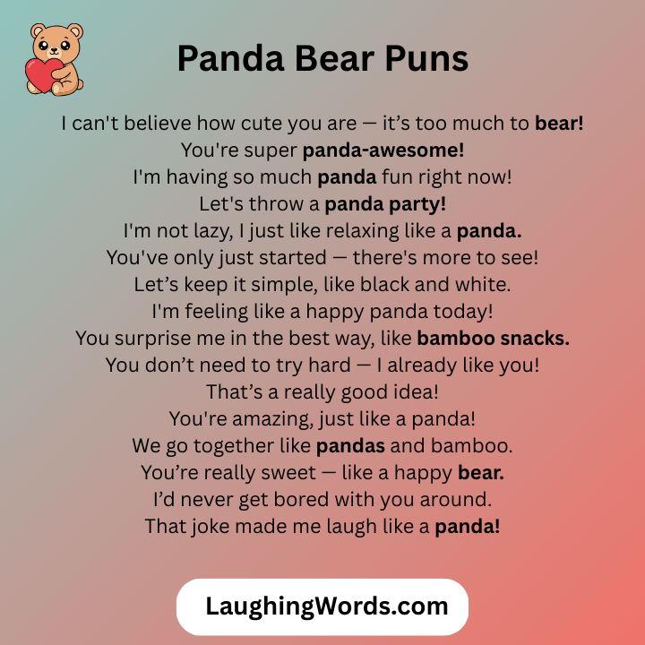 Panda Bear Puns