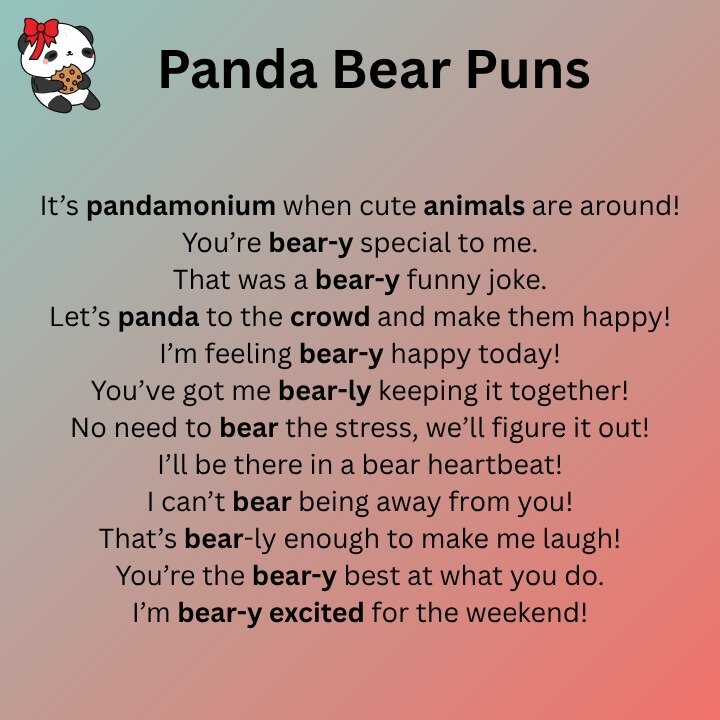 Panda Bear Puns