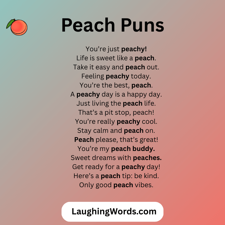 Peach Puns