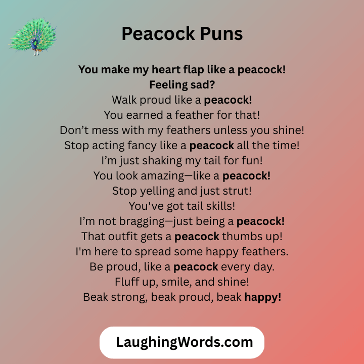 Peacock Puns